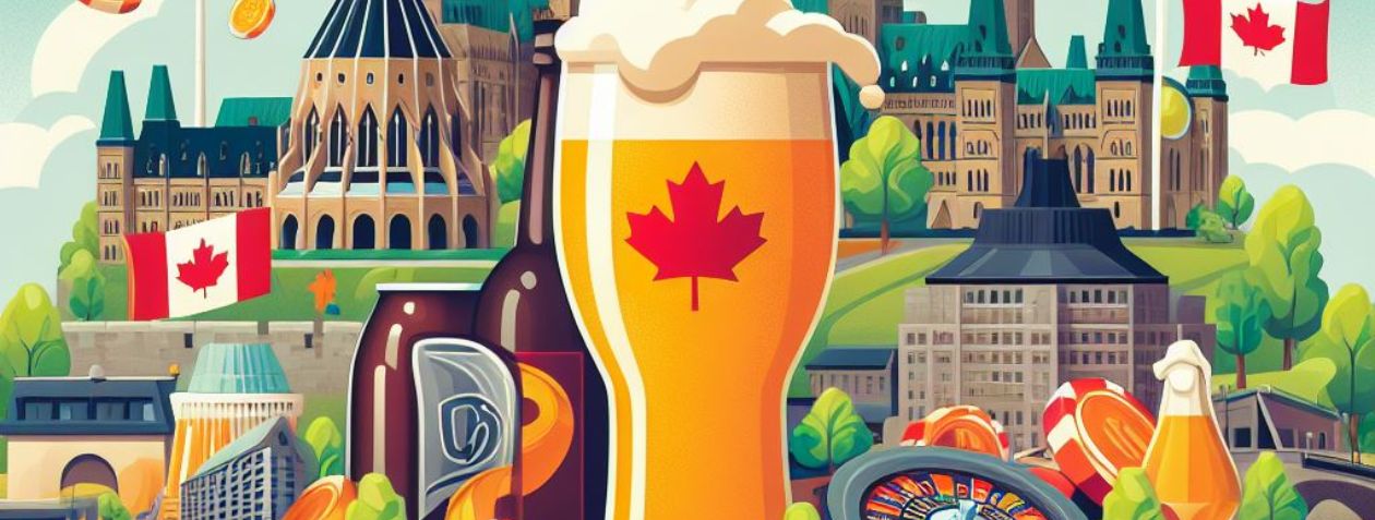 Craft Beer and Casino Items Against the Backdrop of Canadian Infrastructure